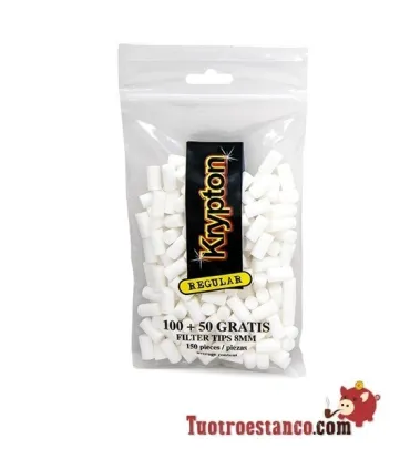 Krypton 8 mm Filtros normais, saco de 150 filtros