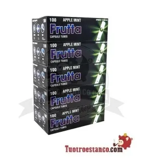 Frutta Mentholada Apple Capsule Tubes 5 boxes of 100 units