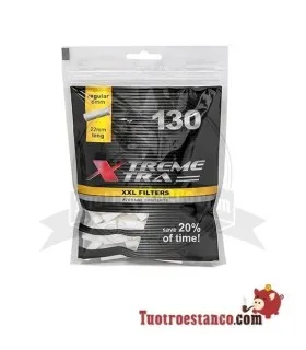 Filtros X-Trem  X-tra largos de 8 mm 130 filtros.