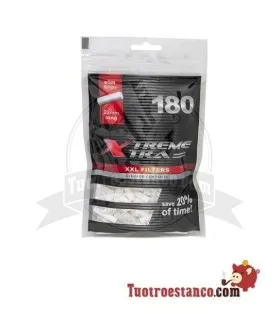Filtres X-Trem Xtra avec filtre de 6 mm de long, sachet de filtres 180.