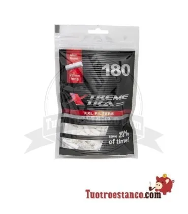 X-Trem Xtra filters met 6 mm lang filter, zak met 180 Meter.