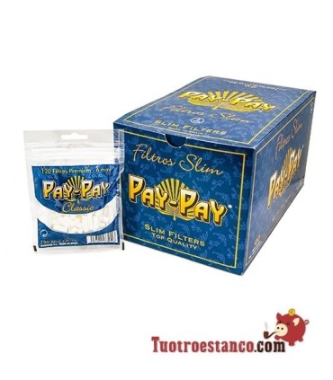 Filtros Pay-Pay de 6 mm, 40 bolsitas de 120 filtros.