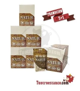 Natur Organic filtre 5 caisses + 1 caisse gratuite, 120 sacs de 200 filtres.