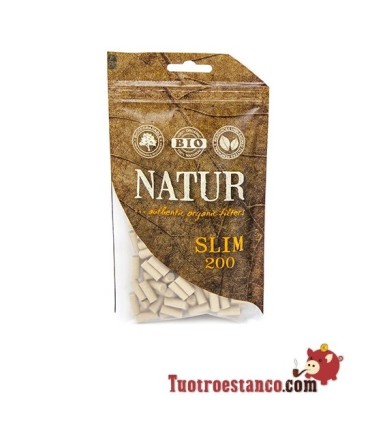 Filtros orgánicos Natur, bolsita de 200 filtros.