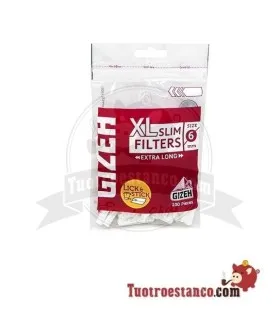 Gizeh XL 6 mm lange Filter – 100 Filter.