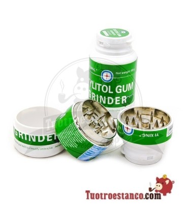 Grinder 3 parties du modèle de la gomme de 40 mm