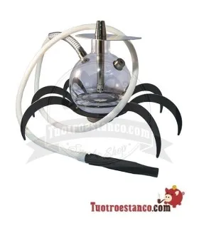 Oduman Spider Crystal Hookah mit Blei-1-Schlauch.
