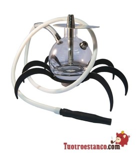 Shisha Oduman Spider Cristal  con Led 1 Manguera