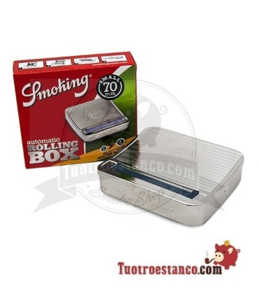 Máquina automática Smoking rolling box de 70 mm junto con su caja.