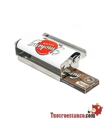 Máquina de liar metálica Smoking de 70 mm con librito de regalo