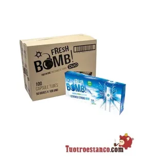 Tubes Fresh Bomb ! Mint Fuerte Arctique 50 boîtes de 100 tubes (tiroir)