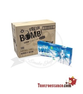 Tubos Fresh Bomb! Mint Fuerte Artic 50 Schachteln mit 100 Röhren (Schublade)