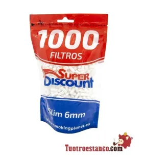 SuperDisccount Slim 6mm Filtros 1000 Filtros! Saco XL