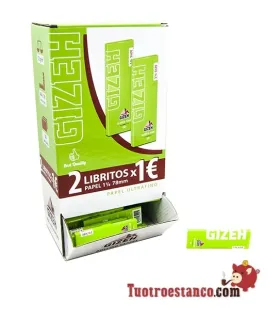 Présentation papier Gizeh 1 1/4 de 78 mm - 100 brochures.