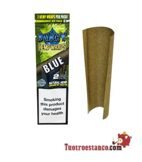 Saveur Juicy Blunt Blue Hemp Paper Saveur de Myrtille