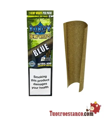 Juicy Blunt Blue Hemp Paper Blueberry Flavor