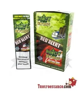 Papel de cañamo Juicy Blunt Red Alert Fresa - 25 unidades