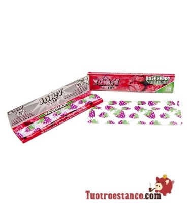 Papel Juicy Jay 1 King Size 110  mm sabor Frambuesa