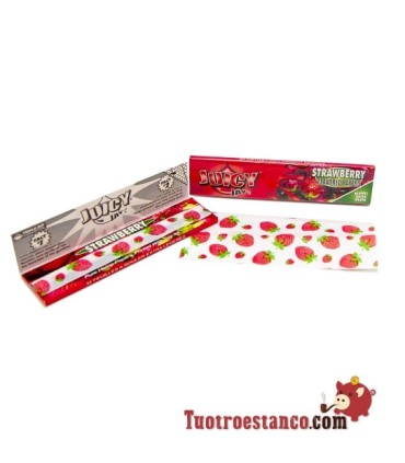 Papel Juicy Jay Sabor Fresa King Size de 110 mm