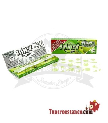 Papel Juicy Jay Sabor Manzana Verde 1 1/4 de 78 mm