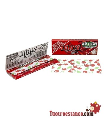 Papel Juicy Jay 1 1/4 78 mm sabor Cereza