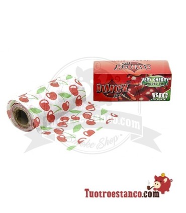 Papier Juicy Jay Rouleau de 5 m King Size saveur de Cerise