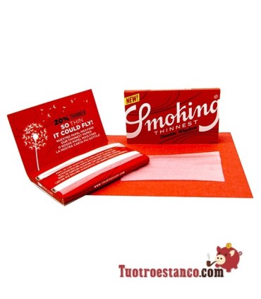 Papel Smoking Thinnest ultra fino Doble ventana