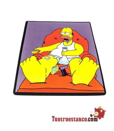 Alfombrilla Rectangular Homer Simpson Sillón 30 x 25,5 cm