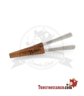 Bocal de Madeira Duplo Canhão RAW