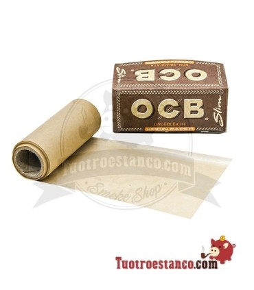 Papel OCB Virgin Rollo Slim de 4 metros