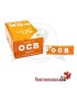 Carta OCB arancione da 70 mm. Una cassa di 50 libretti.