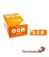 Papel OCB Naranja de 70 mm. Estuche de 50 libritos.