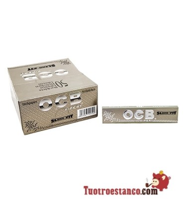 Papel OCB X-Pert Slim de 110 mm, 50 libritos.