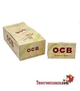 Papel OCB Orgánico Nº4 Doble Ventana de 70 mm - 25 libritos
