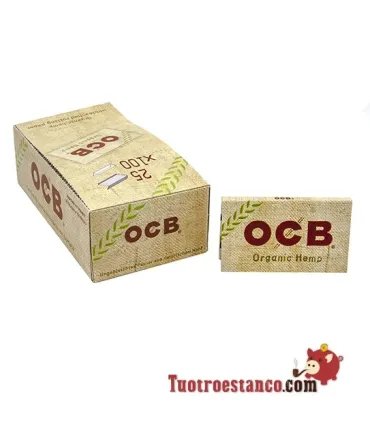 Organic OCB Paper Nr. 4 mit Doppelfenster von 70 mm, 25 Heftchen.