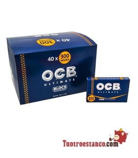 Papel OCB Ultimate 300 de 1 1/4 - 40 libritos.