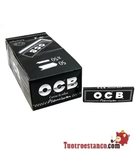 OCB Premium 70 mm Short Black Paper, 50 booklets