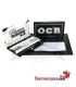 OCB Premium Double Window black paper nº 4 do livreto de 70 mm, 100 folhas.