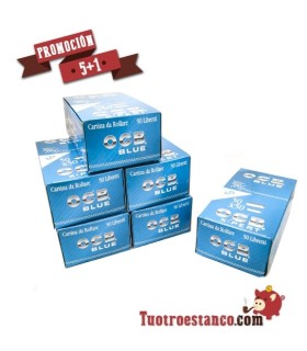 PROMOCIÓN 5 + 1 Papel OCB Azul X-Pert 5 Estuches + 1 Gratis . Lo que hace un total de 300 libritos.