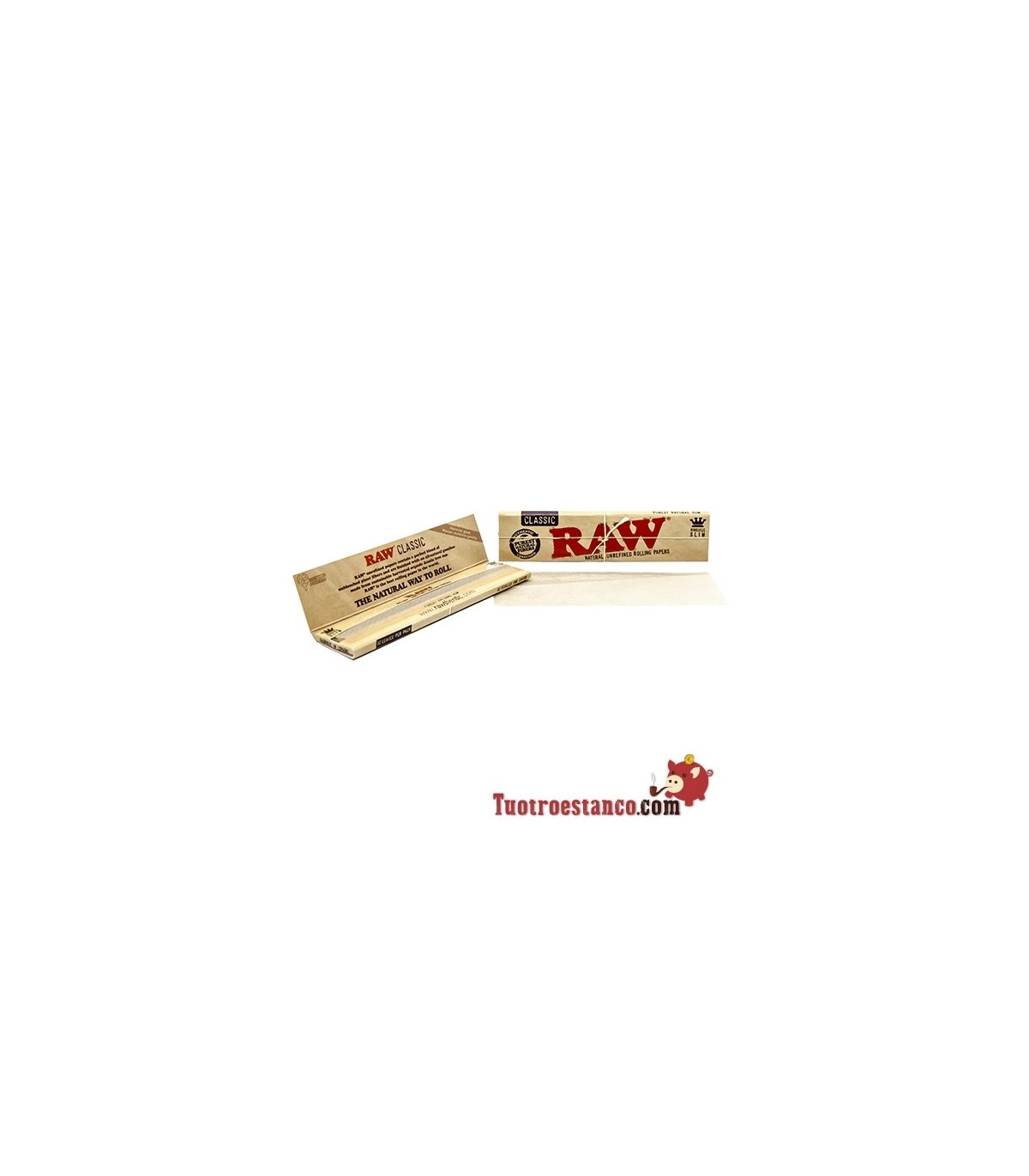 RAW Papel Largo King Size 110MM 50 Hojas ORGANICO (Cada Estuche Contiene 50  LIBRITOS) : : Salud y cuidado personal