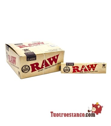 Papel Raw King Size de 110 mm - 50 libritos