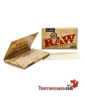 Papel Raw doble ventana, mide 110 x 45 mm