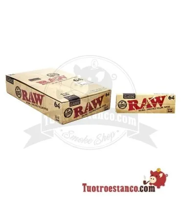 78 mm RAW 1 1/4 Papier – 24 Heftchen zu je 64 Blättern.