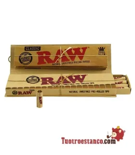 Papier RAW format King + embouts préroulés.