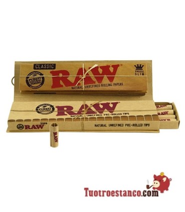 Papel RAW King Size + Tips Prerolled