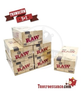 PROMOZIONE 5+1 CARTA GREZZA nº 8, 5 casse + 1 gratis. Un totale di 300 libretti.