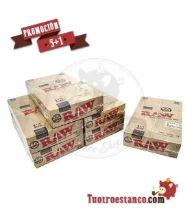 AKTION: 5 + 1 1/4 RAW-Papier, 5 Kisten + 1 kostenlos. Insgesamt 144 Broschüren.