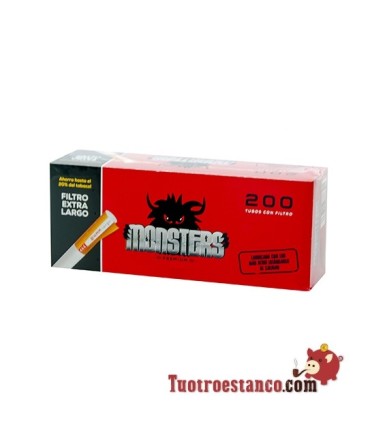 Tubos Monster Filtro Largo 1 cajita de 200 tubos