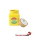 Bote Cerámica Hoja Rasta Amarillo 150 ml