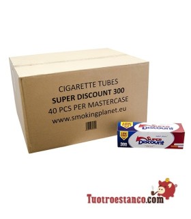 Tubos Discount 40 cajitas de 300 tubos